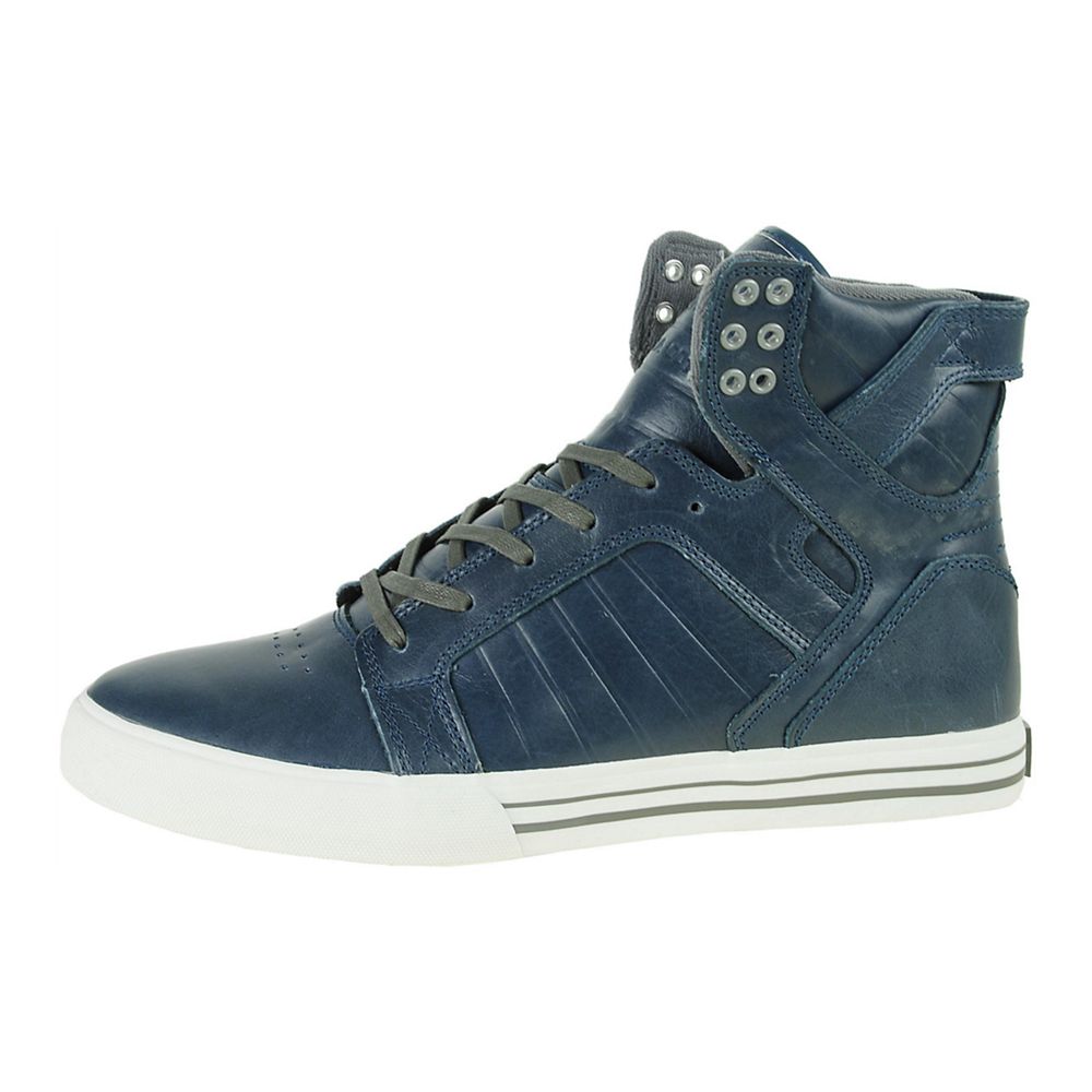 Baskets Montantes Supra SkyTop Bleu Army Blue Homme | GJG-41194914